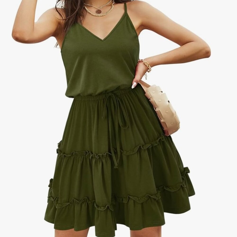 Boho Chic Spaghetti Strap Mini Dress - Perfect for Beach Vacations! - Picture 2 of 10